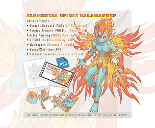 Salamander Elemental Spirit Pack