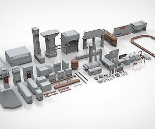 Sci-Fi architecture Elements collection 12