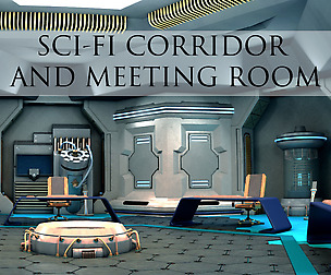 Sci-Fi Corridor and Meeting Room