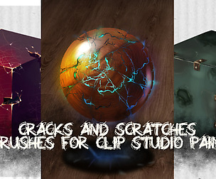 Clip Studio Paint CRACKS and SCRATCHES brushes