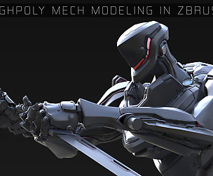HIGH POLY MECH MODELING IN ZBRUSH