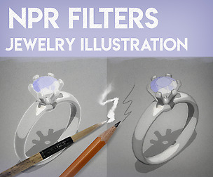 NPR Filters for Jewelry Illustration