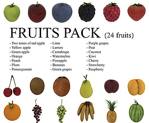 Fruits Pack - 24 fruits
