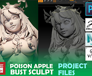 Poison Apple Bust Sculpt - Project Files