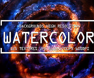 125 Watercolor textures overlays WEDDING