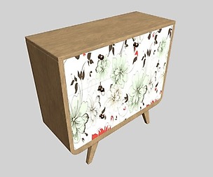 Cabinet with print