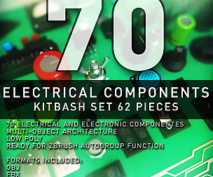 Electrical And Electronic Components - KITBASH SET