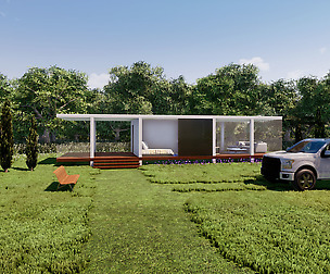 Cubic Glass House Minimalist
