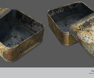 Vintage Sewing Tin Box