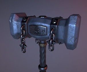 Medieval ancient hammer