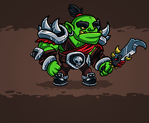 Orc Conqueror 2D Character