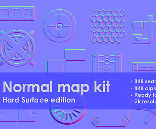 Normal map kit Hard Surface edition