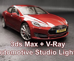 3ds max + vray : automotive studio lights