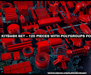 Ultimate Kitbash Set - 120 Pieces