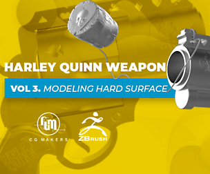 Basic Zbrush Vol 3: Harley Quinn Comic Weapon