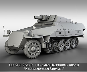SD.KFZ 251/9 Ausf.D - Kanonenwagen Stummel