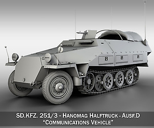 SD.KFZ 251/3 Ausf.D - Communications Vehicle