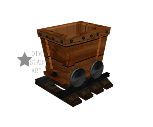 Wagon Over Railway Textured