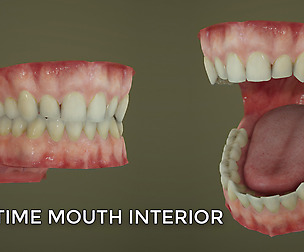 Real time mouth interior