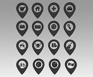 Map markers