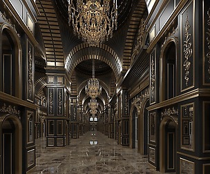 Classic Interior Scene 316