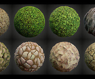 Stylized Summer Forest Materials