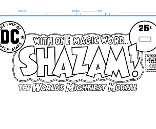 Shazam! Comic Book Cover Template