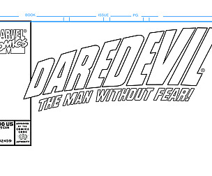 Daredevil Comic Book Cover Template