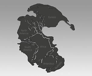 Pangea map