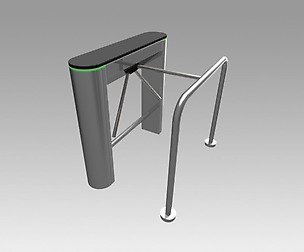 Turnstile tripod trilock with pipe fencing