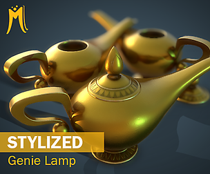 Stylized Genie Lamp