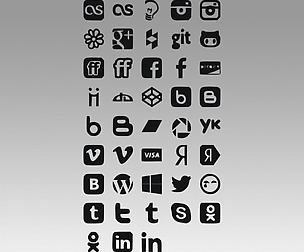 Social icons logo