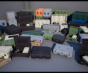 Military Cases Pack (UE4, Unity)