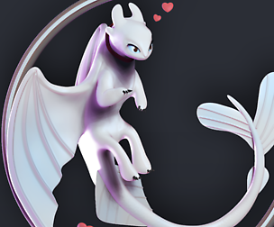 Light Fury Dragon