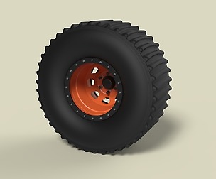 Rear wheel from Dirt dragster