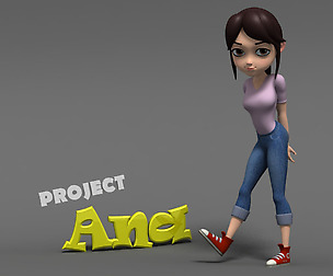 Maya character rig - Ana v.1.0