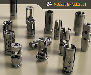 Muzzle Brakes Set