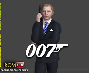 07 James Bond Daniel Craig - Printable Figure