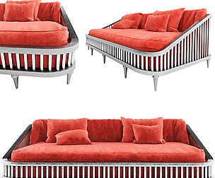 sofa Living Coral
