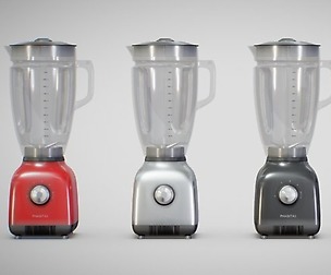 Blender 01 (Red, Metal, Black and White)