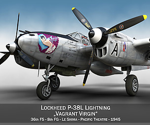 Lockheed P-38 Lightning - Vagrant Virgin