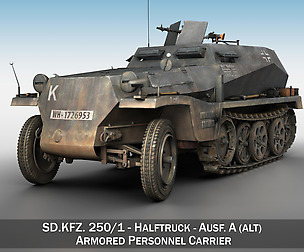 SD.KFZ.250/1 - Half-track troop carrier