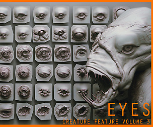 EYES: 28 Zbrush VDM eyes + 15 Eyeballs IMM