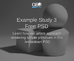 Primitive Shapes Example Study 3 Free PSD