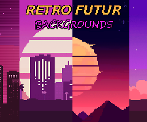 Retro Future Backgrounds Pack