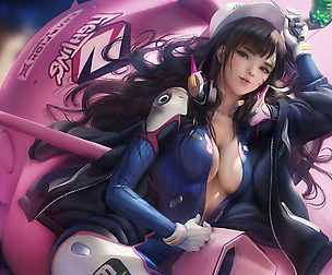 Cinematic D.Va Pinup