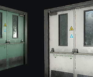 Closed Hospital Door
