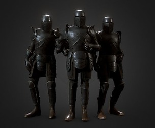 Lowpoly PBR Knight Armour
