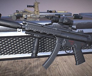 MP5 A1- Game Ready - Low-poly 3D model