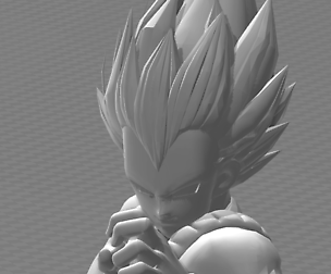 Dragon Ball Blue VEGETA Charging pose